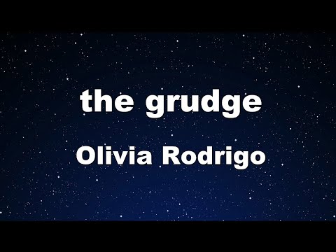 Karaoke♬ the grudge - Olivia Rodrigo 【No Guide Melody】 Instrumental, Lyric