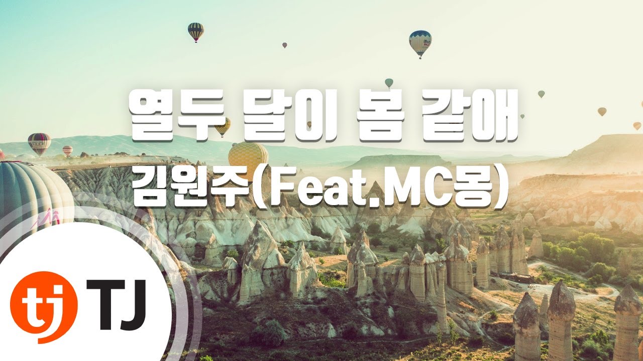 [TJ노래방] 열두달이봄같애 - 김원주(Feat.MC몽) / TJ Karaoke