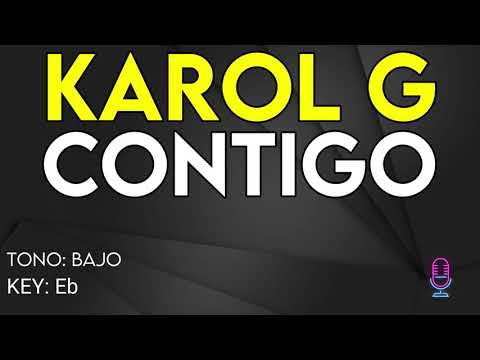 KAROL G, Tiësto - CONTIGO - Karaoke Instrumental - Bajo